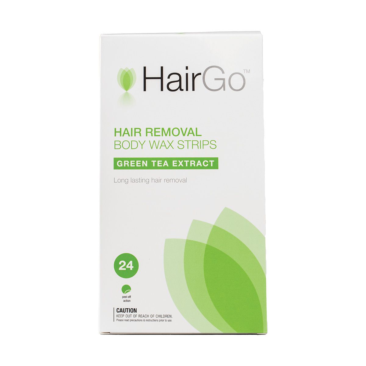 HairGo Hair Removal Body Wax Strips - Green Tea Extract