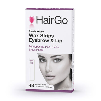 HairGo Wax Strips Eyebrow and Lip