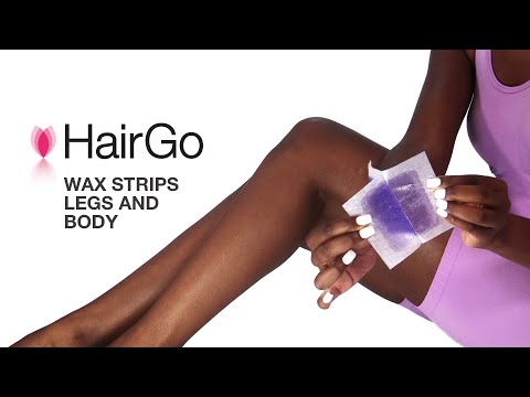 HairGo Wax Strips Legs and Body – Lavender